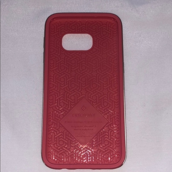 Samsung Galaxy S7 Pink/Gold Cell Phone Case - Picture 4 of 12